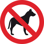 No Dog Sign